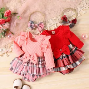 2-Piece Grid Baby Set