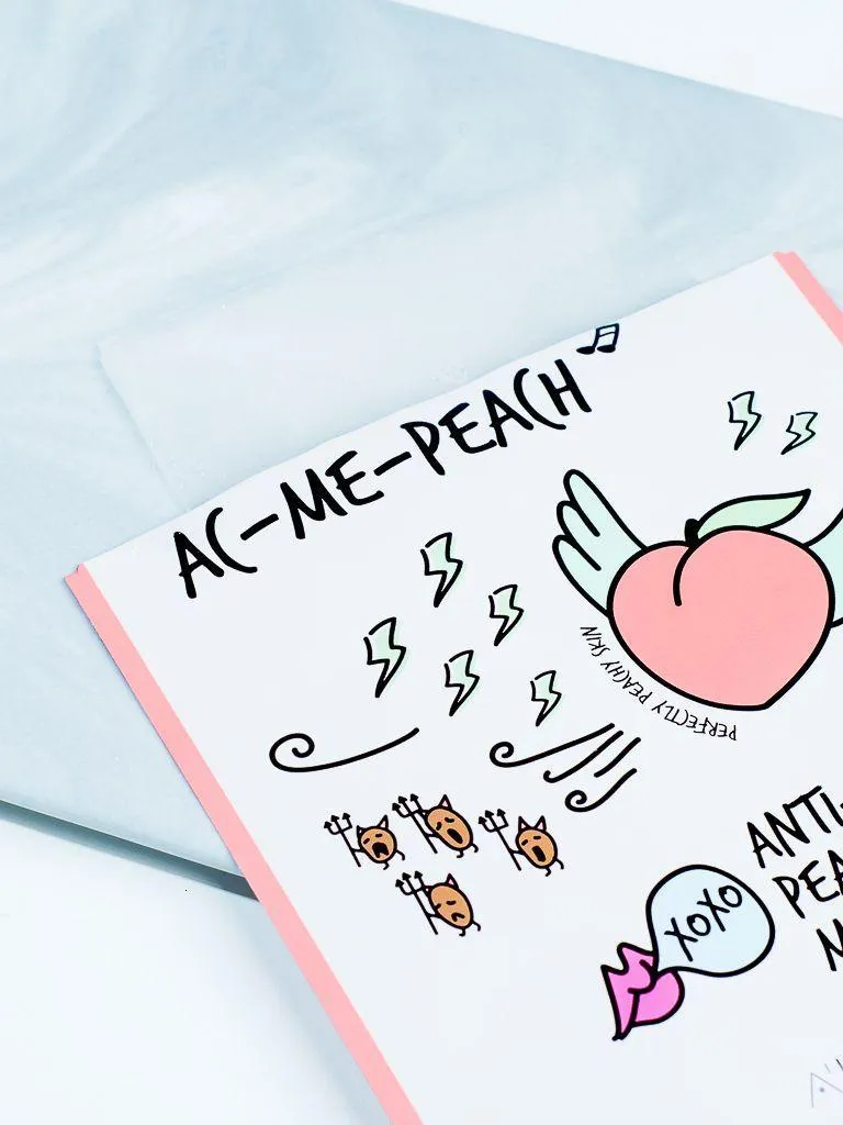 AC-Me-Peach Anti-Blemish Peach Mask (10 Sheets)