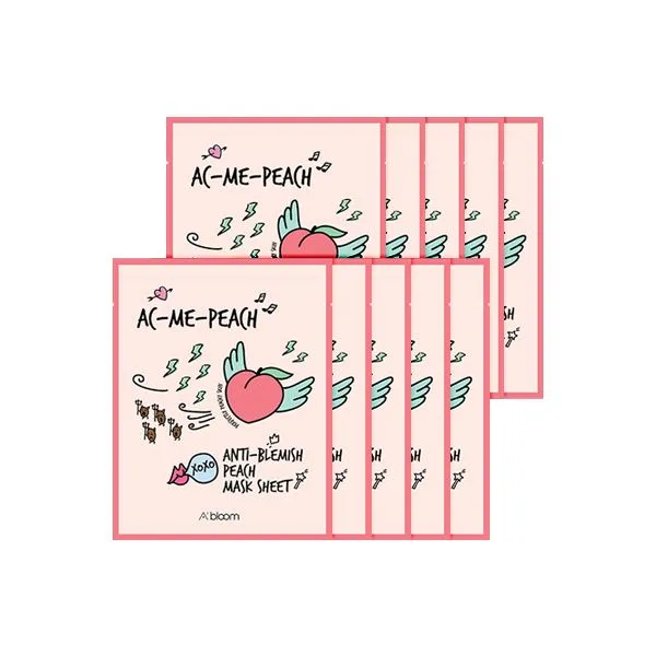 AC-Me-Peach Anti-Blemish Peach Mask (10 Sheets)