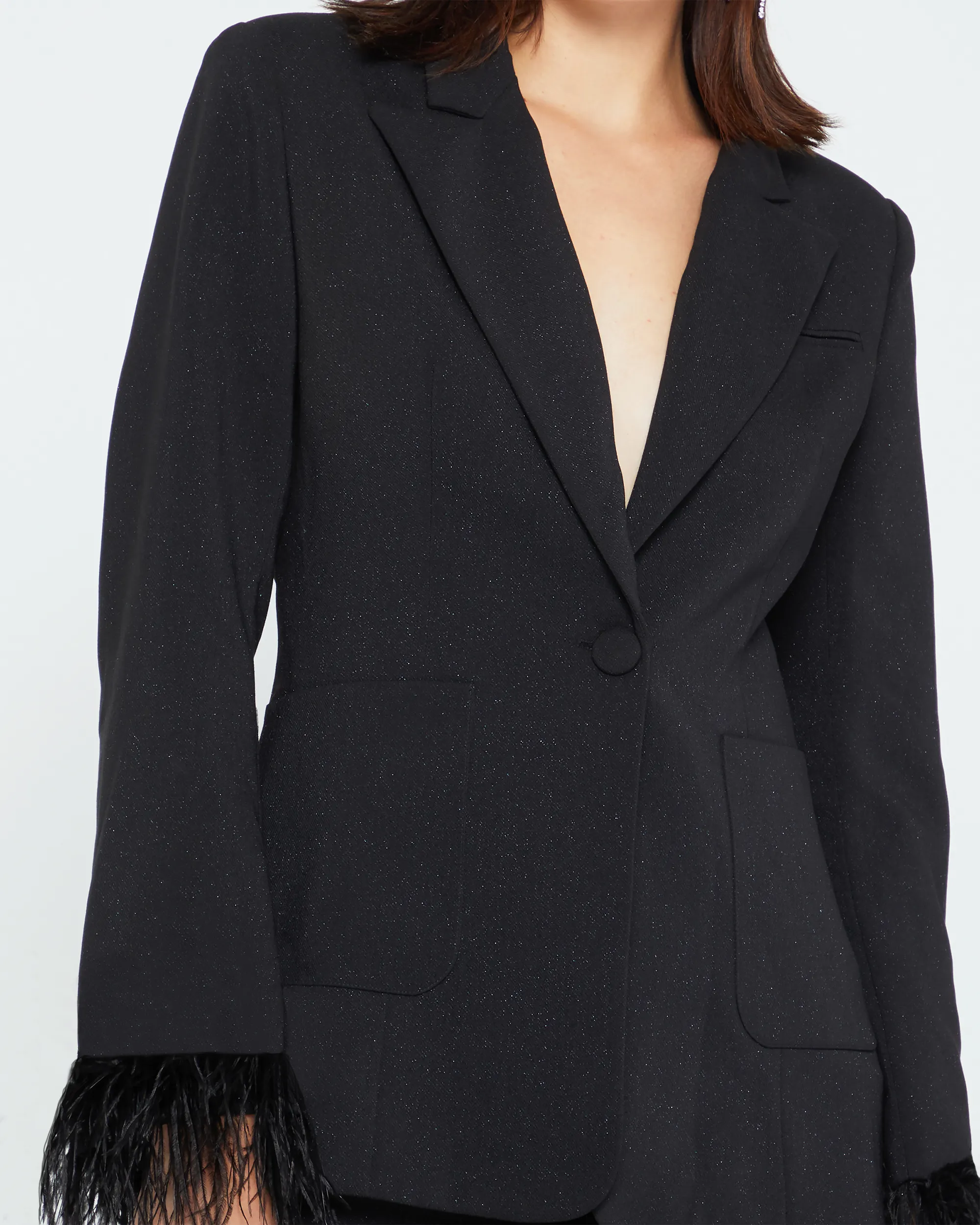 Anja Feather Cuff Blazer