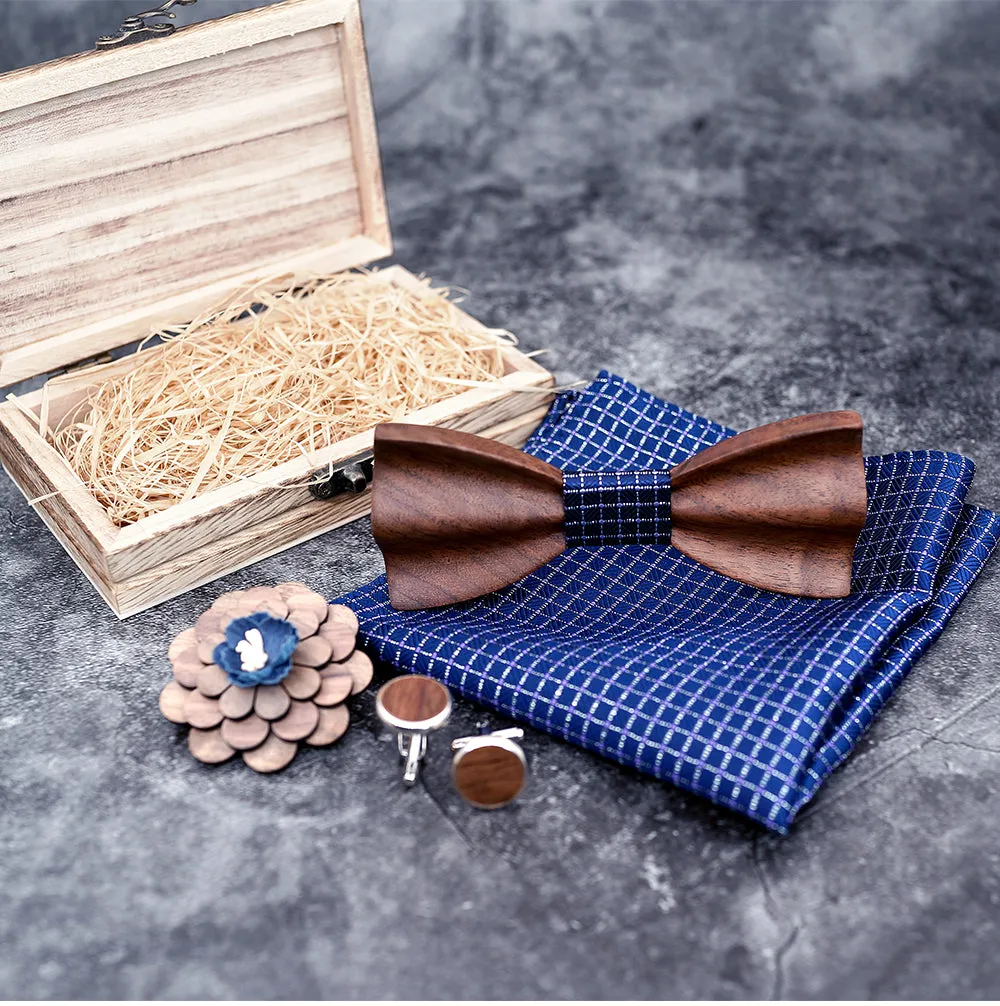 Bowen Wooden Bow Tie Set