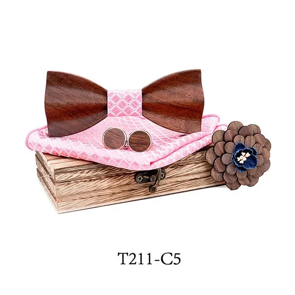 Bowen Wooden Bow Tie Set