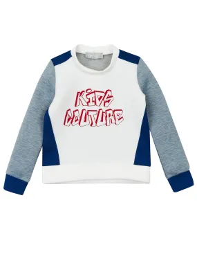 Boys Cool Vibes Colorblock Sweatshirt by Kids Couture