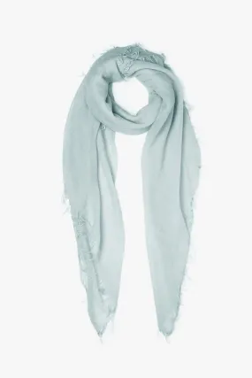 Cashmere and Silk Scarf Iceberg Grey