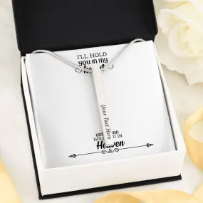 Custom 4 Sided Stick Bar Necklace -With Forever Message Card Gifts For Daughter from Mom