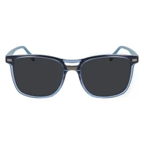 Double Bridge Square Sunglasses - Blue