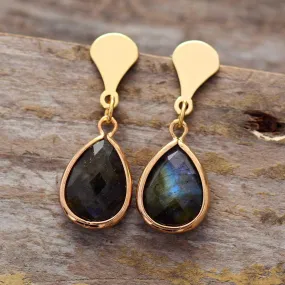 Guriyan Labradorite Drop Earrings