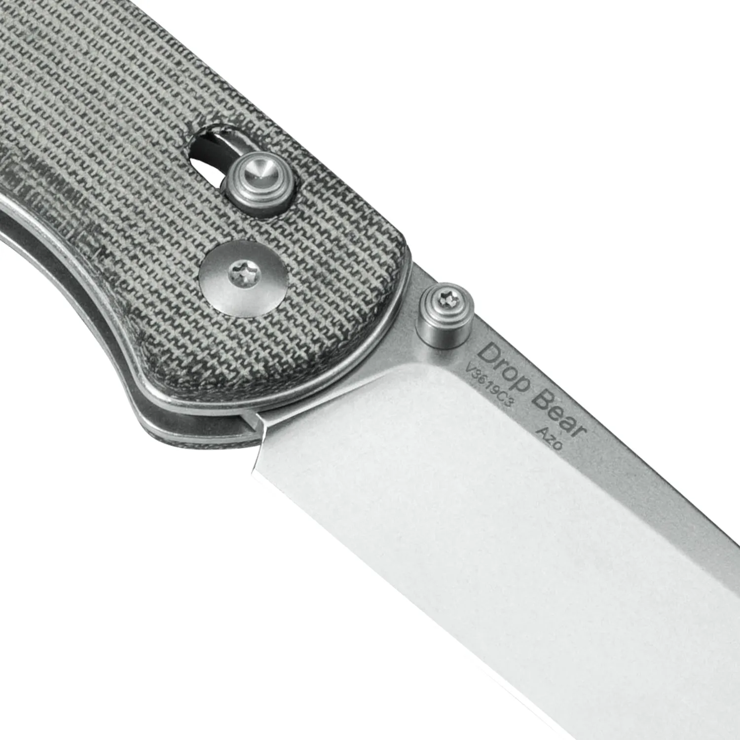 Kizer Drop Bear 154CM Blade Micarta Handle V3619C3 (2.99 Stonewashed)