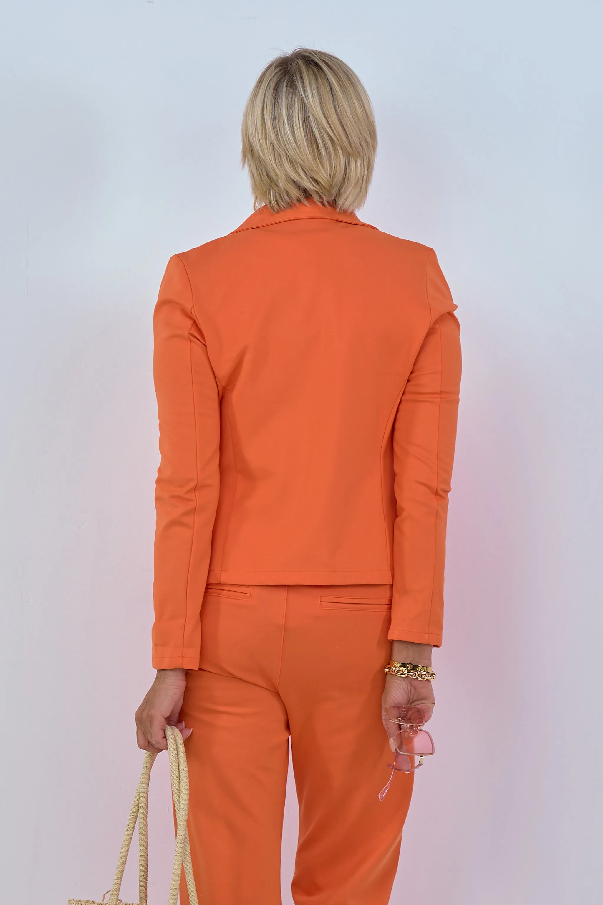 Kurzer Blazer, orange