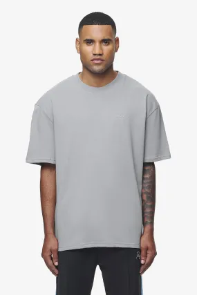 Logo Oversized Tee Vintage Washed Dusk Grey Gum