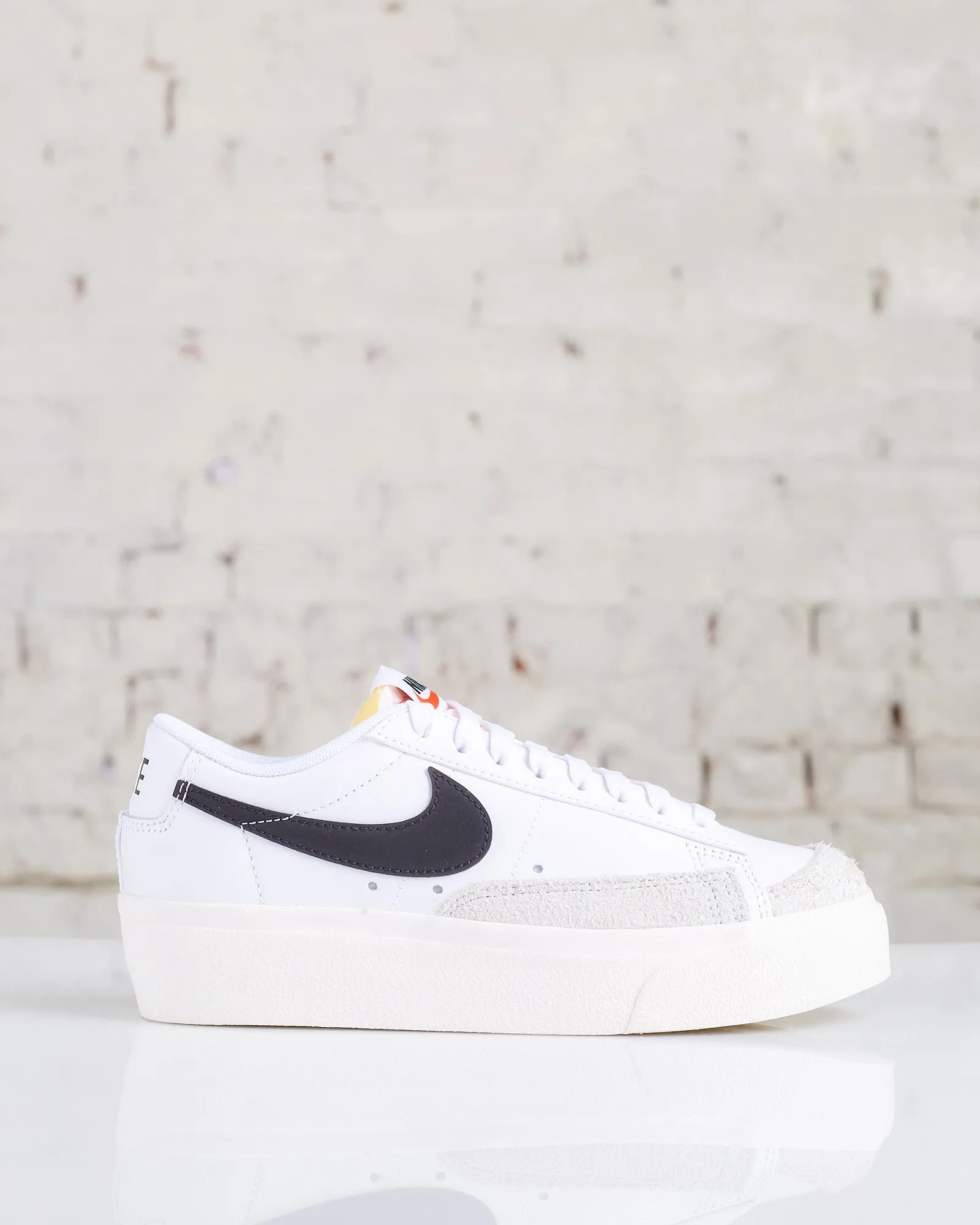 Nike Women's Blazer Low Platform White/Black-Sail-Team Orange DJ0292-101