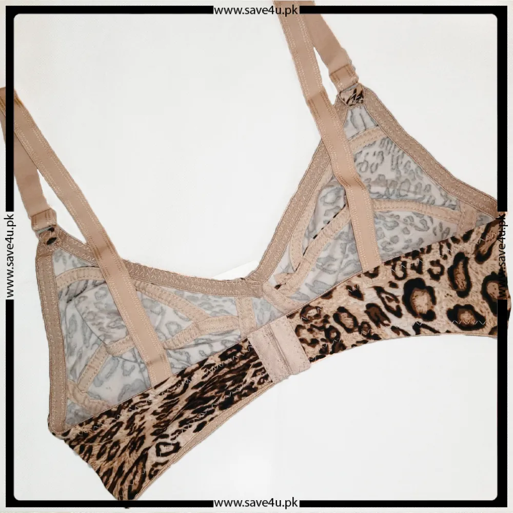 Non Padded Non Wired Cheetah Printed bra