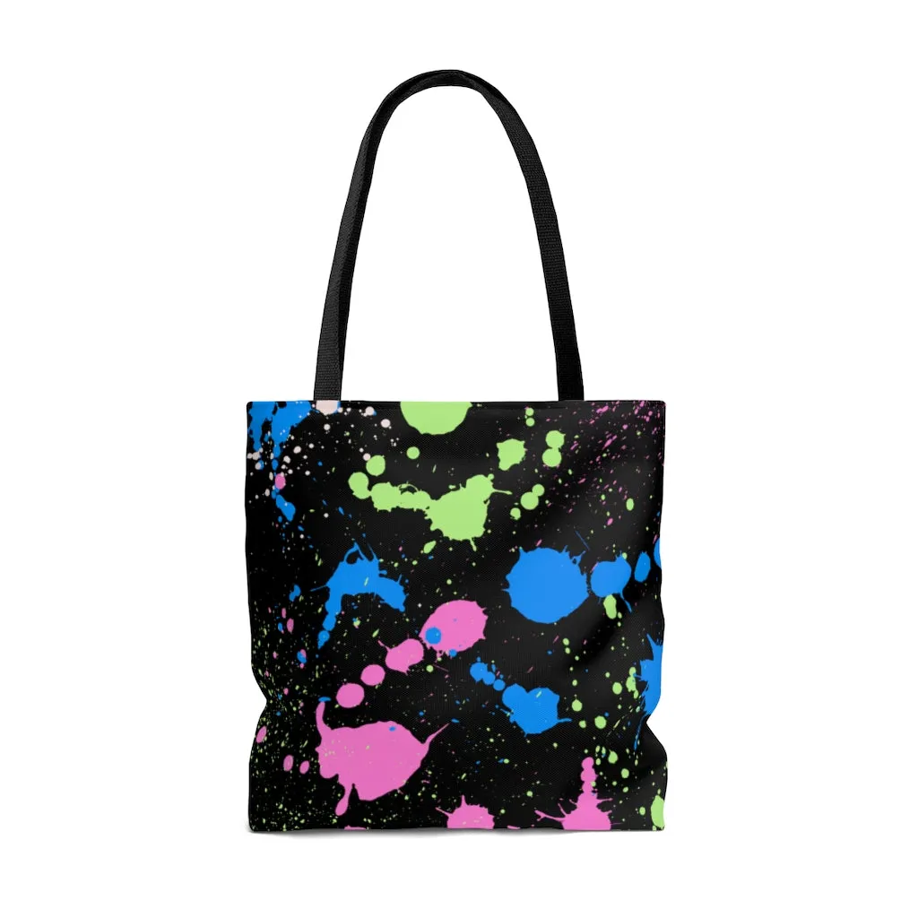 Poly Paint Splash Tote Bag