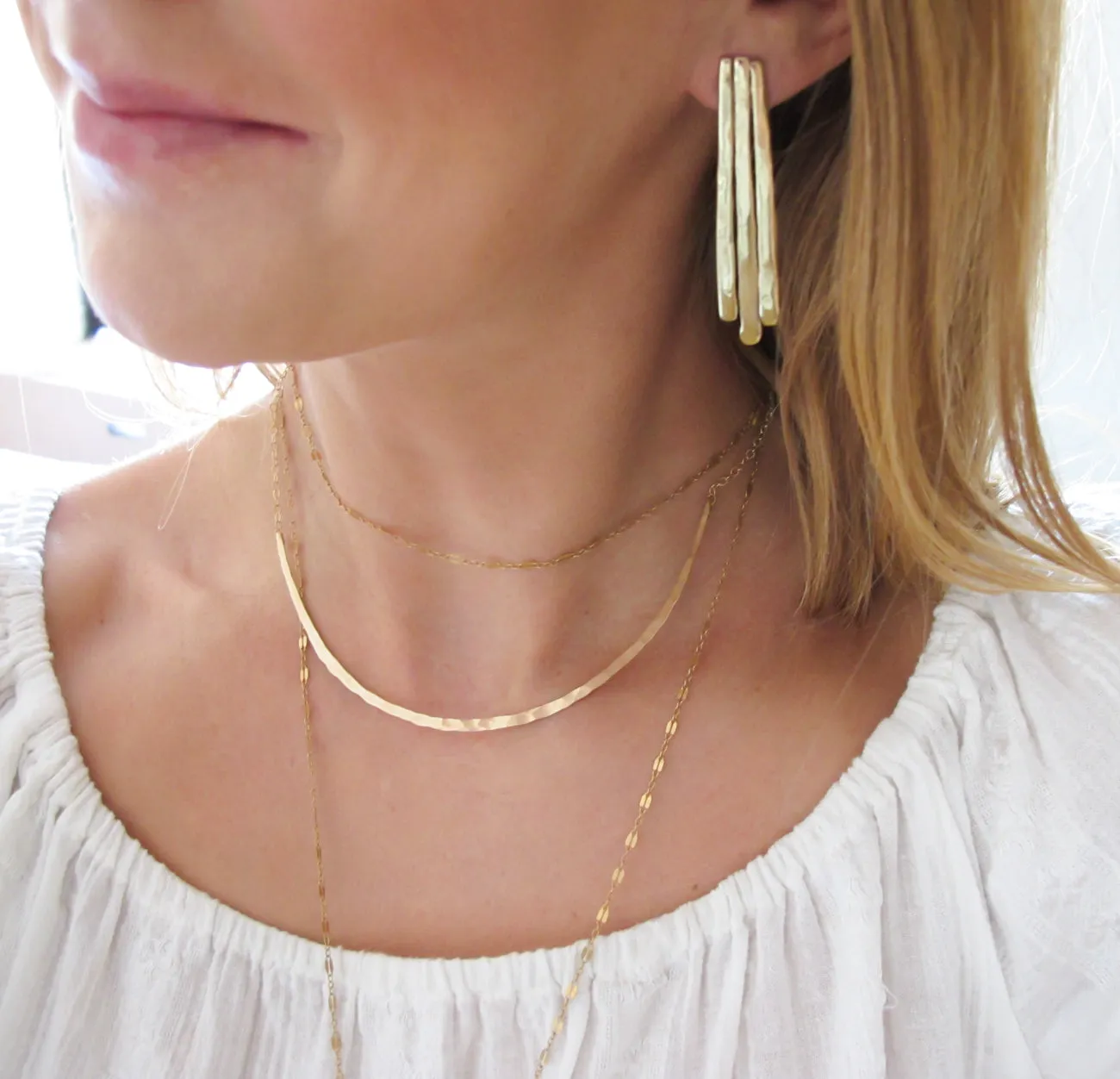 Sterling Silver Long Fringe Posts