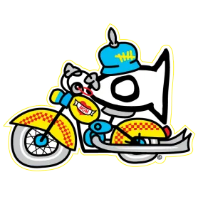 Sticker Biker Fishi